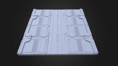 Sci-fi Floor Section KB016 - Download Free 3D model by d880 (@distance880) [2c81ed1] - Sketchfab