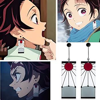 Demon Slayer Kimetsu No Yaiba Earrings Girl Katana Lo - vrogue.co