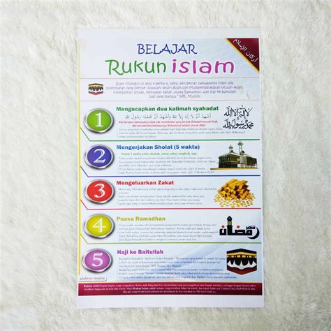 Poster Belajar Rukun Islam