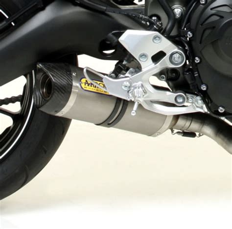 Yamaha MT-09 2013-2019 Full ARROW Exhaust system Titanium / Carbon fibre silencer ...