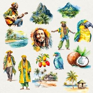 Jamaica Clipart, Summer Travel Clip Art, 58 Png Ocean Islands ...