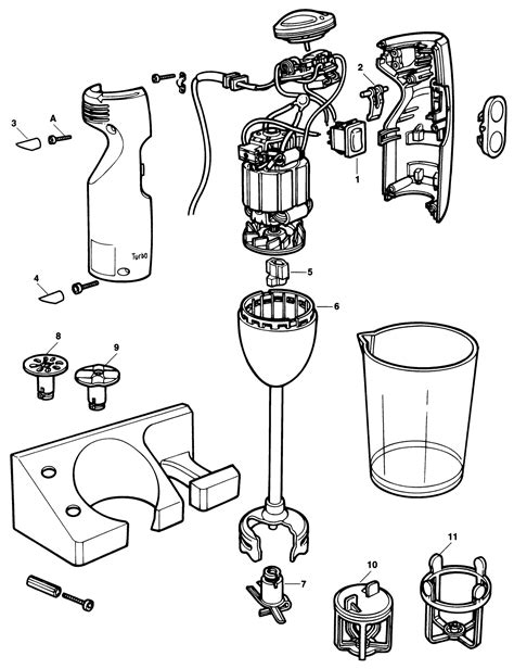 Black & Decker Sb50 Blender (type 1) Spare Parts spare_sb50/type_1 from Spare Parts World