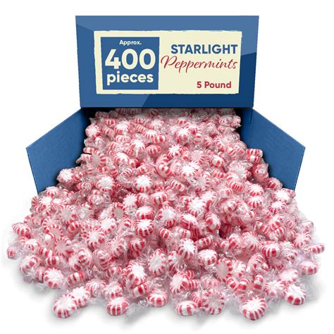 Buy Starlight Peppermint Bulk Candy - 5 Pounds Approx 400 Pieces - Bulk ...