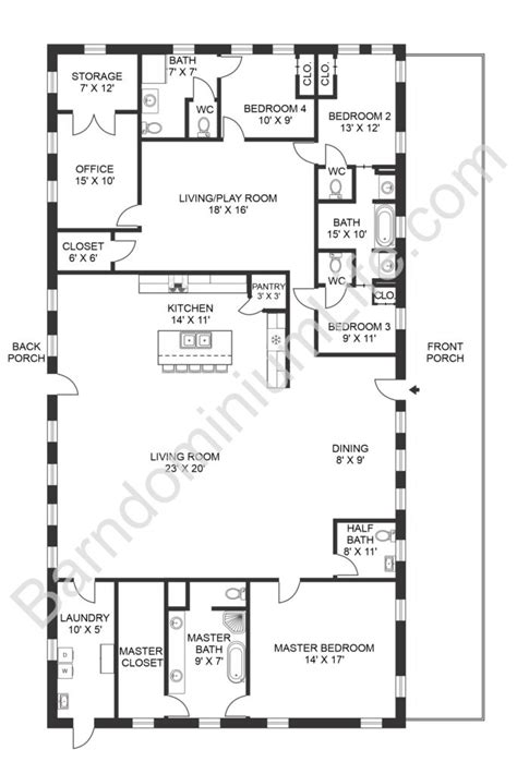 Barndominium Floor Plan Design | Viewfloor.co