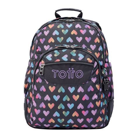 Compare totto unisex-youth crayoles backpack, multicoloured, one size ...