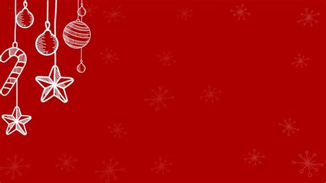 Free Christmas Baubles Background PowerPoint & Google Slides