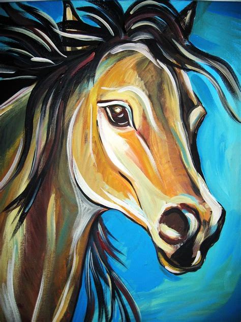 Acrylic Painting Of Horses - Best Painting Collection