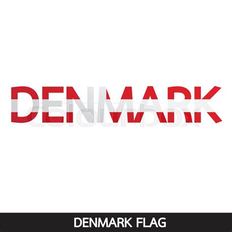 Denmark flag design illustration | Stock vector | Colourbox