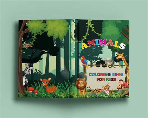 Animals Coloring Book Cover Design :: Behance