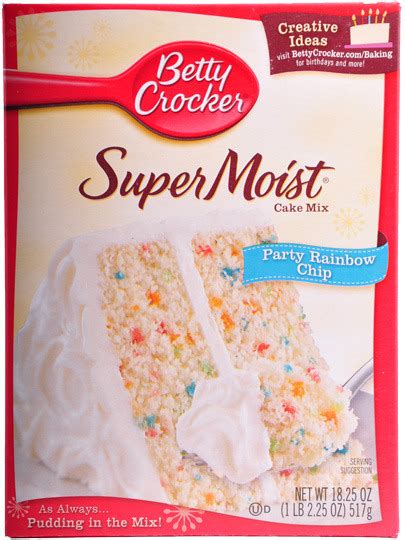 Betty Crocker Super Moist Cake Mix - Party Rainbow Chip reviews in Baking Ingredients - ChickAdvisor