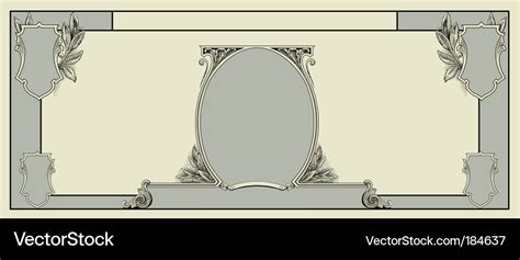 Blank dollar template Royalty Free Vector Image