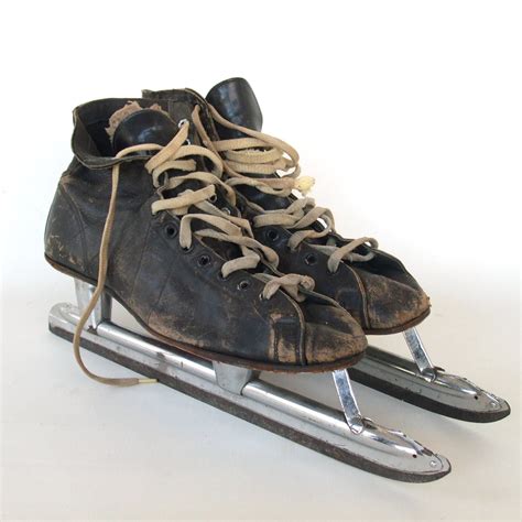 Vintage Ice Skates Speed Skating Nestor Johnson Hi-Speed Men 8