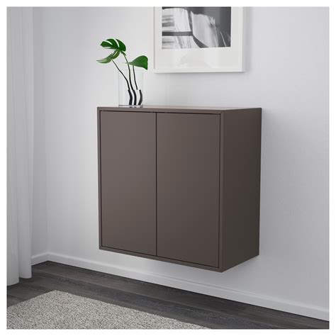 EKET cabinet w 2 doors and 1 shelf, dark grey | IKEA Indonesia