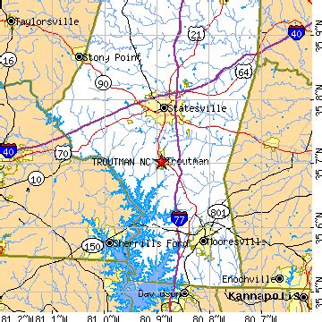 Troutman, North Carolina (NC) ~ population data, races, housing & economy