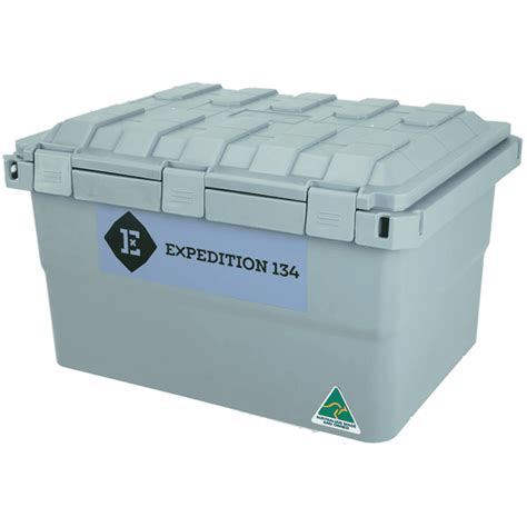 Expedition134 Heavy Duty Plastic Storage Box 55L - Black