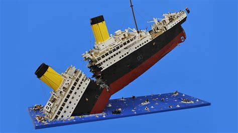 120,000-Piece Lego Model of the Titanic Breaking in Half Is Heartbreakingly Beautiful