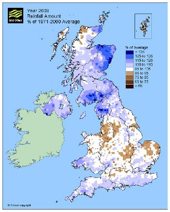 UK rainfall maps show a decade of extremes - Farmers Weekly