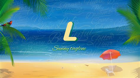 Sunny Beach Logo Opener - Storyblocks