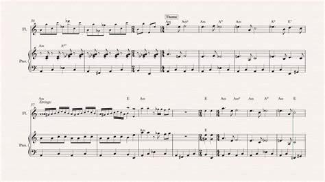 Flute - Beetlejuice - Theme Song - Sheet Music, Chords, & Vocals - YouTube