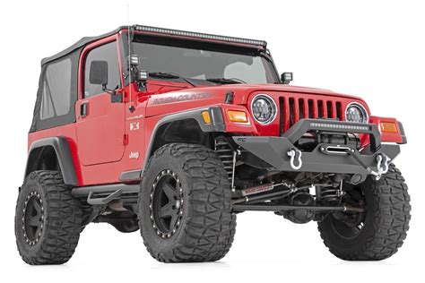 Rough Country 10595 Full Width Front LED Winch Bumper for 87-06 Jeep ...