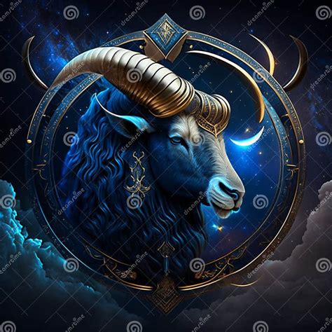 Zodiac Sign Goat. Astrological Horoscope Stock Illustration ...