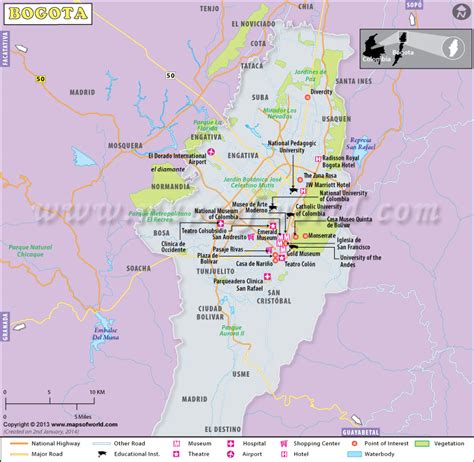 Bogota Map | Bogota City Map