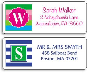 initial-monogram-address-labels - Cosmetic Labels by Blue Line Labels