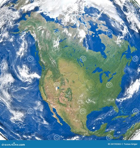 North America From Space Royalty Free Stock Photo - Image: 24193365