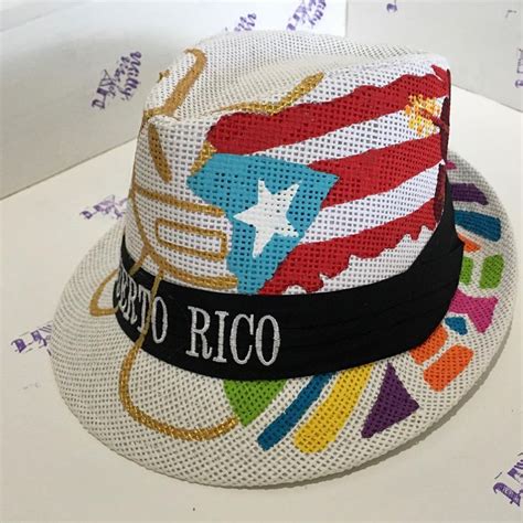 Mapa de Puerto Rico con Bandera | Puerto rico, Straw hat, Hats