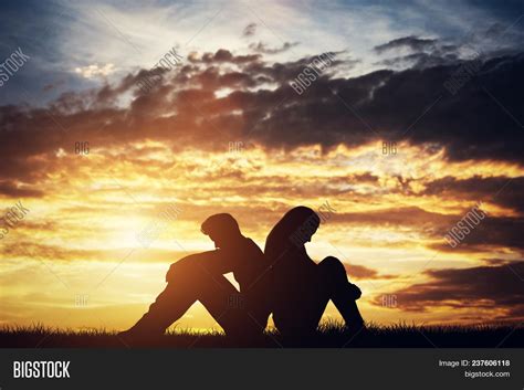 Sad Couple Sitting Image & Photo (Free Trial) | Bigstock