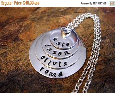 ON SALE Mother's Day Jewelry, Personalized Jewelry, Mommy Necklace, Personalized Necklace, Hand ...