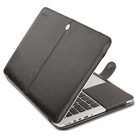 Mosiso MacBook Pro 13 Retina Case PU Leather Sleeve Folio Cover for ...