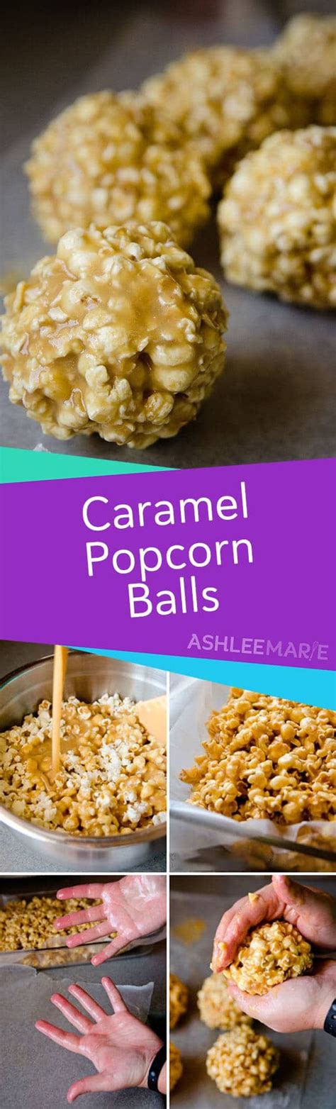 Caramel Popcorn Balls | Ashlee Marie - real fun with real food | Caramel popcorn balls, Caramel ...