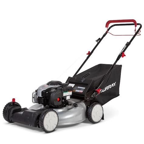 Murray 22 in. 140 cc Briggs & Stratton Walk Behind Gas Self-Propelled Lawn Mower with Front ...