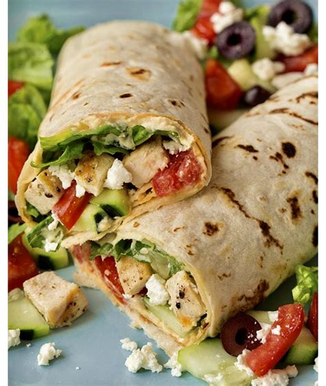 greek salad wrap - inergyfoods