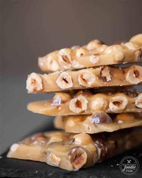 Homemade Hazelnut Brittle is a quick and easy treat that is sure to satisfy any sweet tooth ...