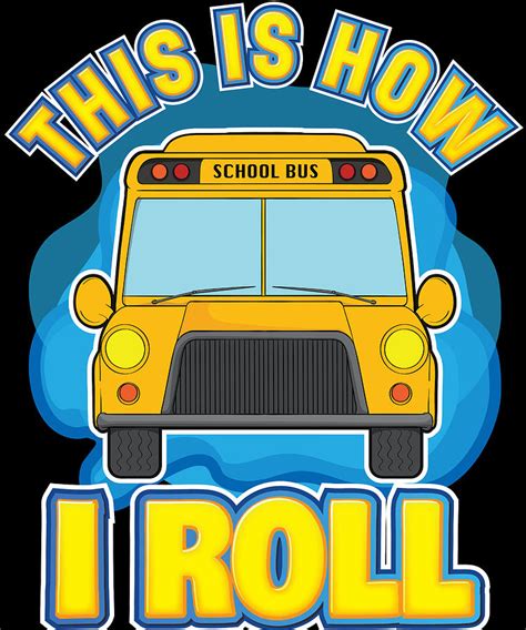 School Bus Driver Funny Digital Art by Michael S