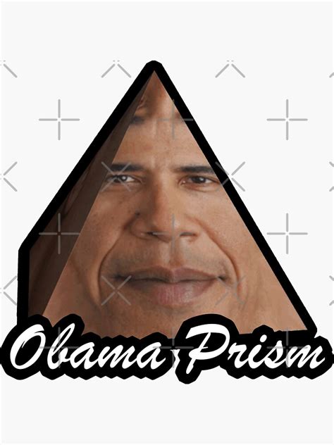 "OBAMA PRISM" Sticker for Sale by HughHamilton | Redbubble