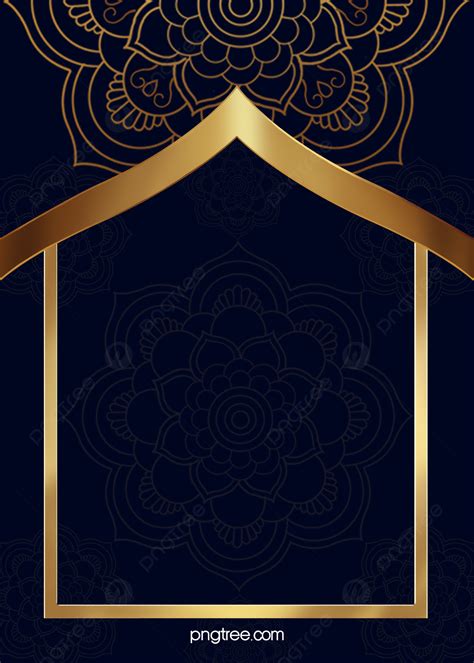 Golden Islamic Ramadan Border Background Wallpaper Image For Free Download - Pngtree