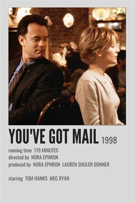 YOU'VE GOT MAIL (1998) MINIMALIST MOVIE POSTER | Movie character posters, Good movies to watch ...