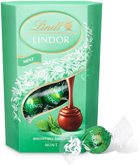 Lindt Lindor Milk Mint Chocolate Truffles Box - Approximately 16 Balls ...