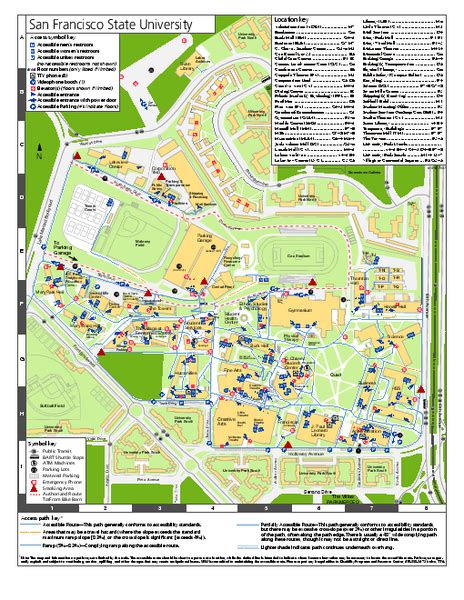 San Francisco State University Map