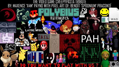 The Video Game Creepypasta Tribute Wallpaper by X4M12