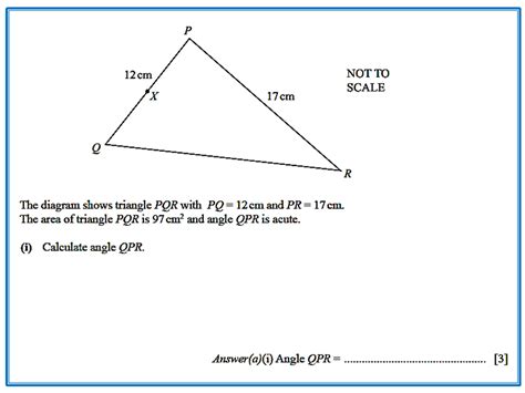 Area of a Triangle using Trigonometry