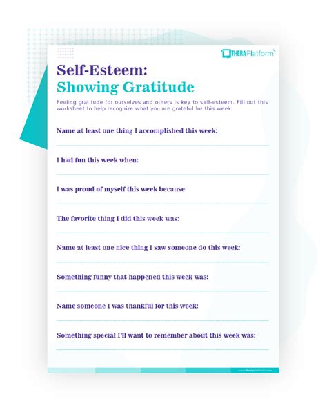 self esteem worksheets a self esteem worksheets is a few short questionnaires on a special self ...