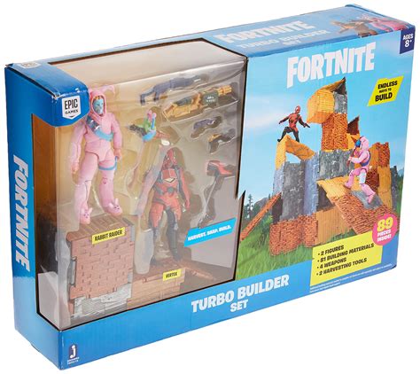 Buy Fortnite Turbo Builder Set 2 Figure Pack, Rabbit Raider And Vertex ...