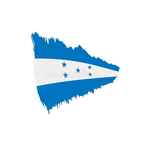 Bandera De Honduras, Ejemplo Del Vector Ilustración del Vector - Ilustración de pintura, azul ...