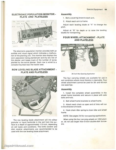 John Deere 1250 Planter Operators Manual