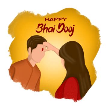 Happy Bhai Dooj, Bhai Dooj, Bhai Beej, Bhai Phonta PNG Transparent Clipart Image and PSD File ...