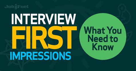 Make a Great First Impression on Your Job Interview | Infographic